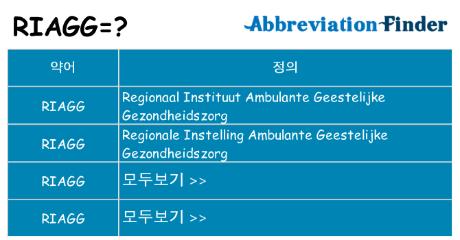 riagg 대 한 무엇을 서가
