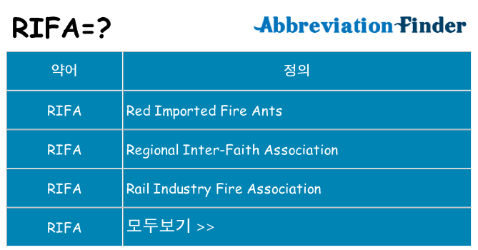 rifa 대 한 무엇을 서가
