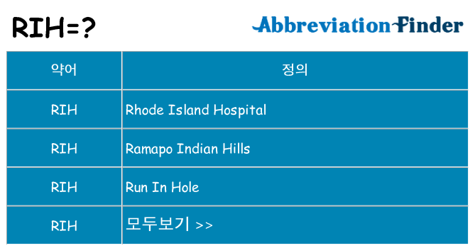 rih 대 한 무엇을 서가