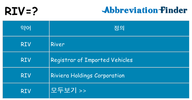riv 대 한 무엇을 서가