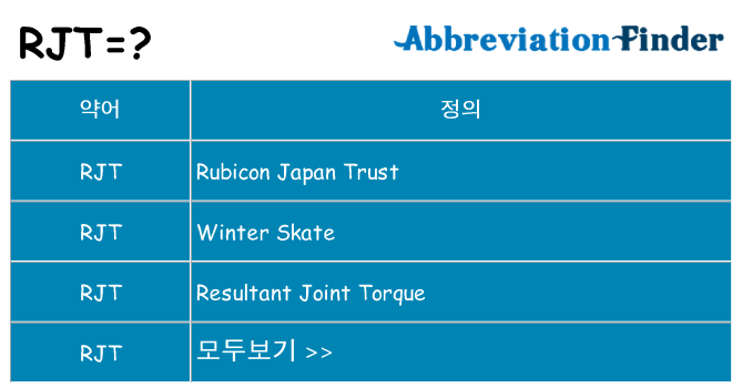 rjt 대 한 무엇을 서가