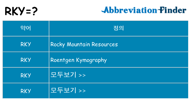 rky 대 한 무엇을 서가
