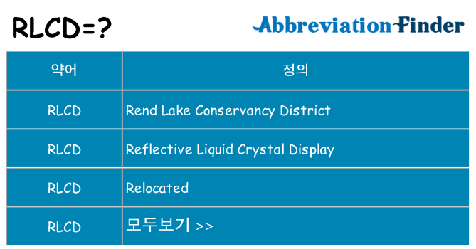 rlcd 대 한 무엇을 서가