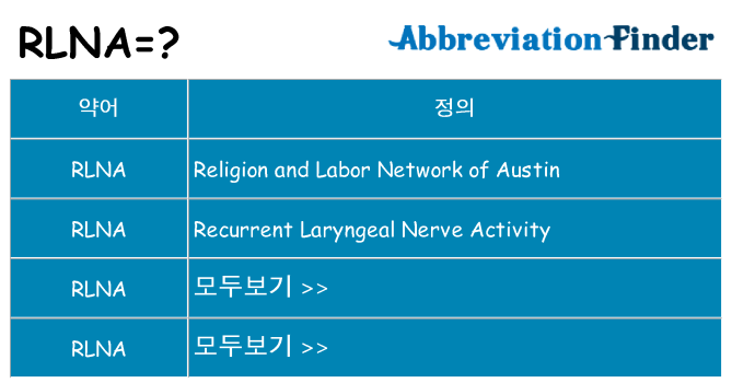 rlna 대 한 무엇을 서가