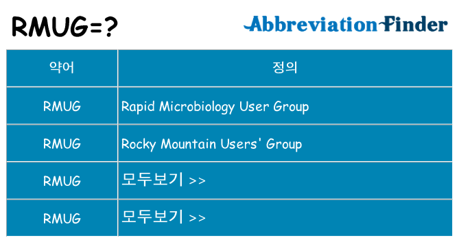 rmug 대 한 무엇을 서가