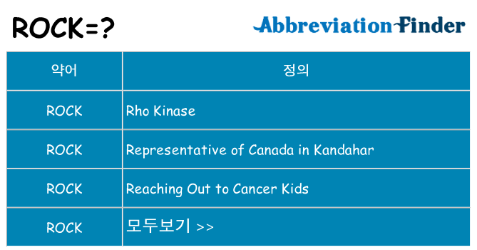 rock 대 한 무엇을 서가