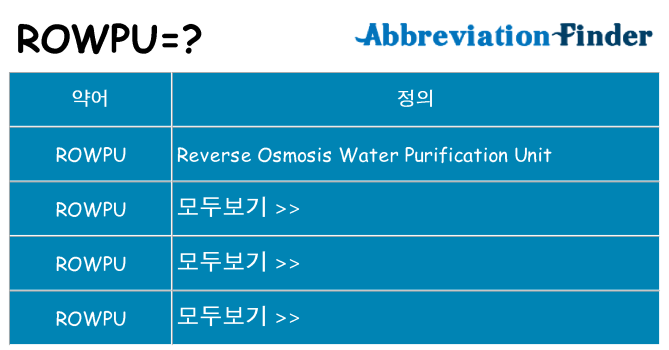 rowpu 대 한 무엇을 서가
