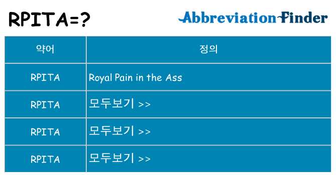 rpita 대 한 무엇을 서가