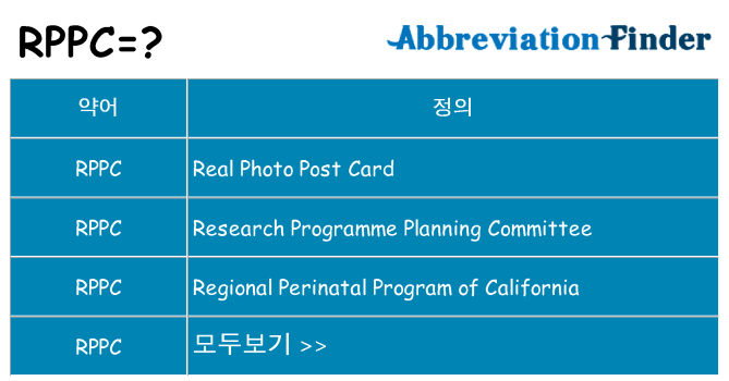 rppc 대 한 무엇을 서가