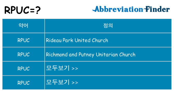 rpuc 대 한 무엇을 서가