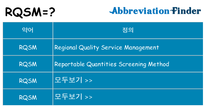 rqsm 대 한 무엇을 서가