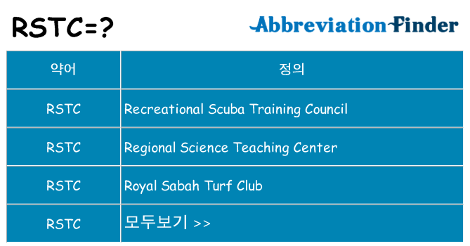 rstc 대 한 무엇을 서가