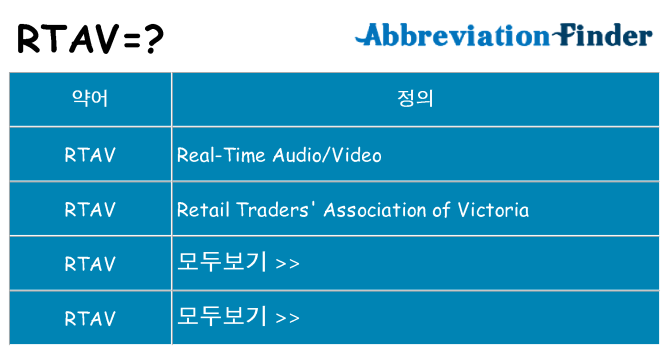 rtav 대 한 무엇을 서가