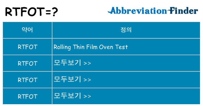 rtfot 대 한 무엇을 서가