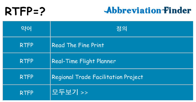 rtfp 대 한 무엇을 서가