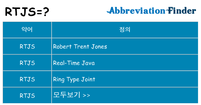 rtjs 대 한 무엇을 서가