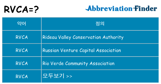 rvca 대 한 무엇을 서가