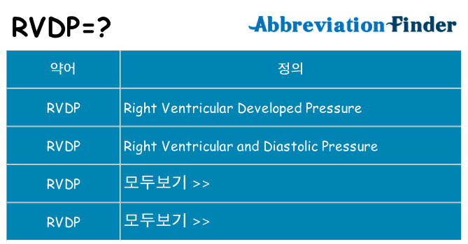 rvdp 대 한 무엇을 서가