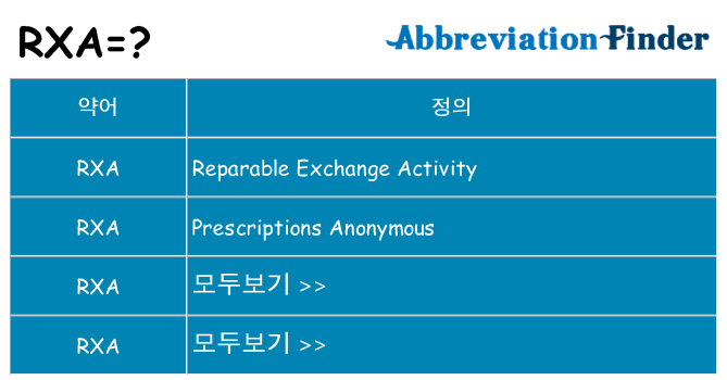 rxa 대 한 무엇을 서가
