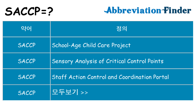 saccp 대 한 무엇을 서가