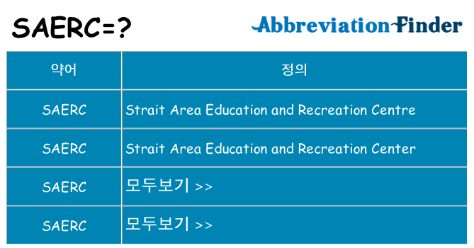 saerc 대 한 무엇을 서가