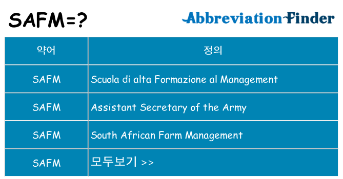safm 대 한 무엇을 서가