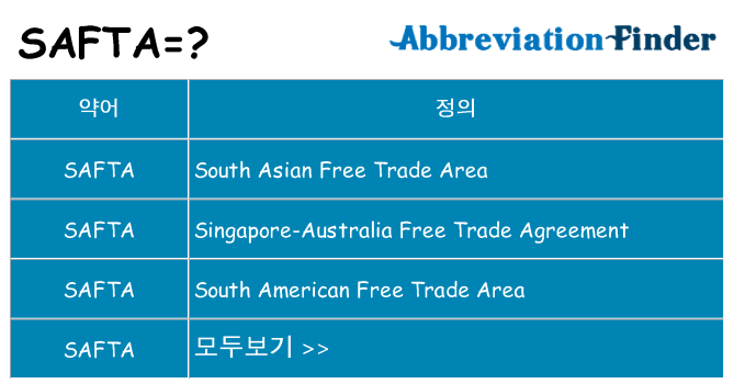 safta 대 한 무엇을 서가