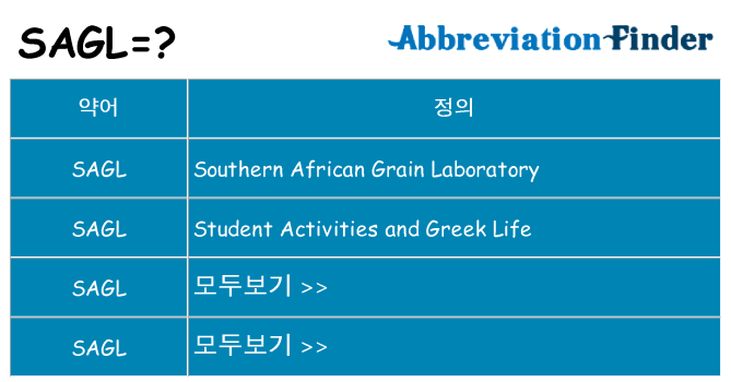 sagl 대 한 무엇을 서가