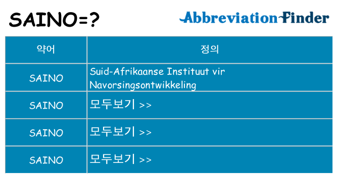 saino 대 한 무엇을 서가