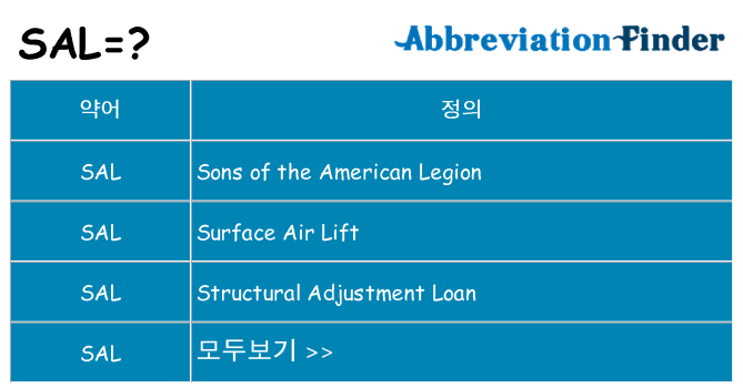 sal 대 한 무엇을 서가