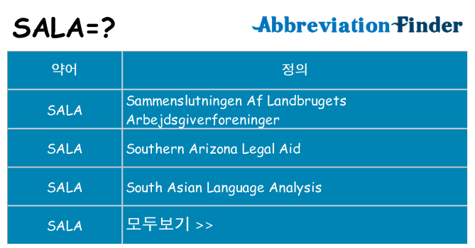 sala 대 한 무엇을 서가