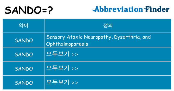 sando 대 한 무엇을 서가