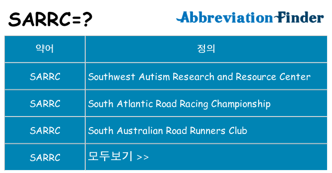 sarrc 대 한 무엇을 서가