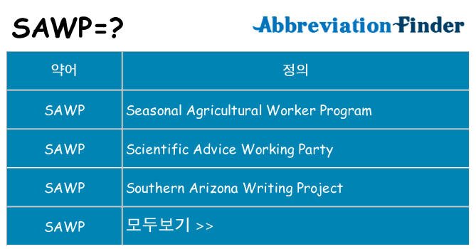 sawp 대 한 무엇을 서가