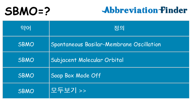 sbmo 대 한 무엇을 서가