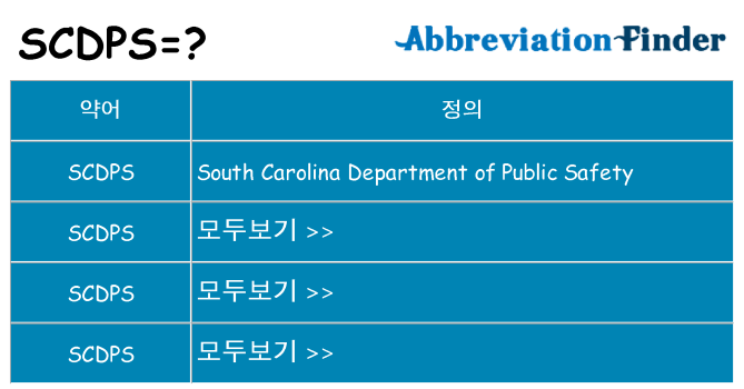 scdps 대 한 무엇을 서가
