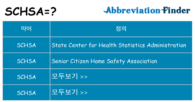 schsa 대 한 무엇을 서가