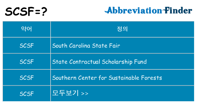 scsf 대 한 무엇을 서가