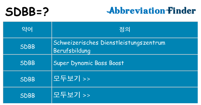 sdbb 대 한 무엇을 서가