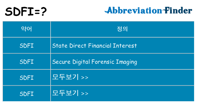 sdfi 대 한 무엇을 서가