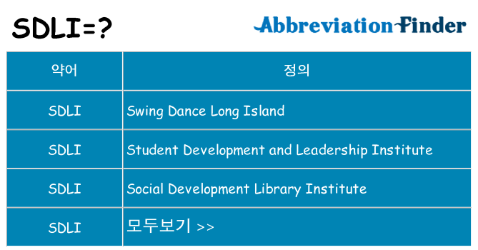 sdli 대 한 무엇을 서가