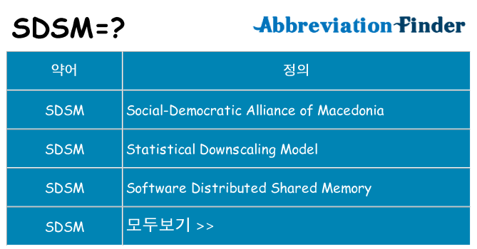 sdsm 대 한 무엇을 서가