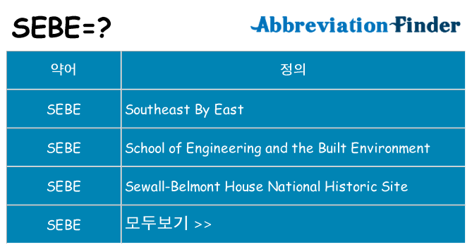 sebe 대 한 무엇을 서가