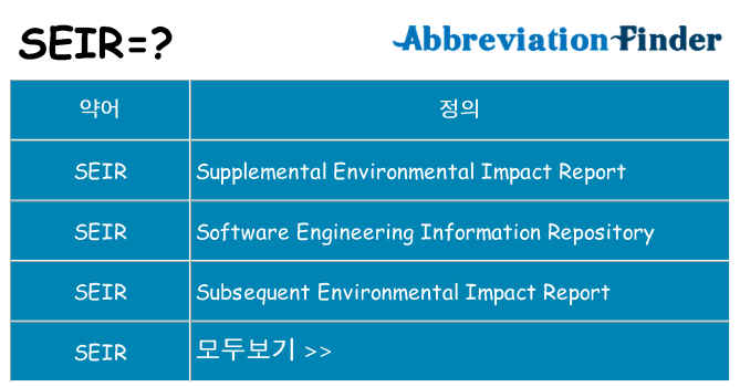 seir 대 한 무엇을 서가