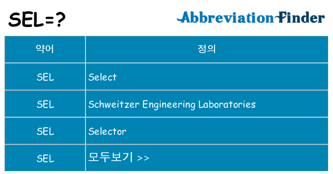 sel 대 한 무엇을 서가