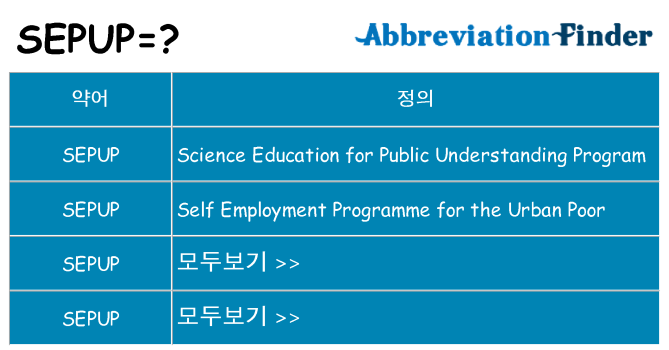 sepup 대 한 무엇을 서가