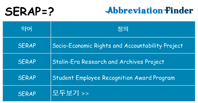 serap 대 한 무엇을 서가