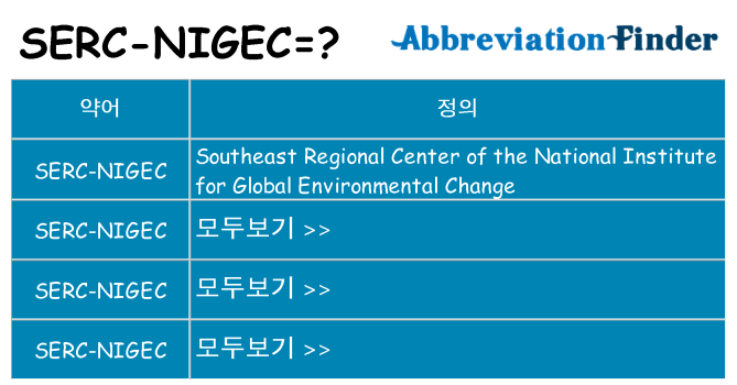 serc-nigec 대 한 무엇을 서가