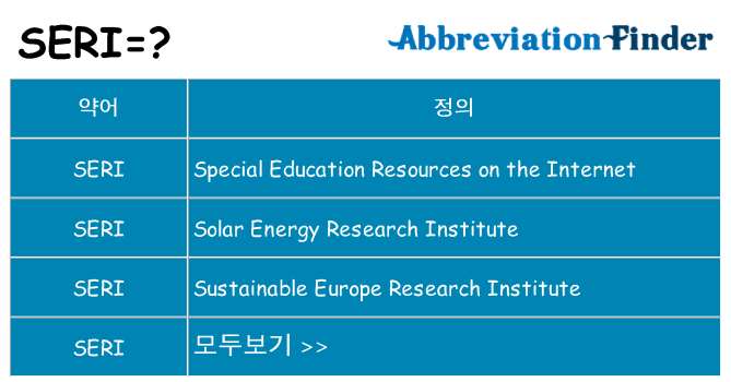 seri 대 한 무엇을 서가