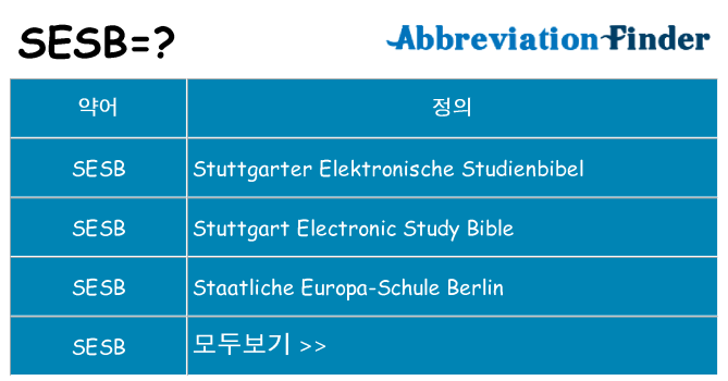 sesb 대 한 무엇을 서가